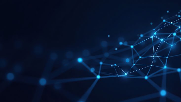 blue technology background pc 8k wallpaper
